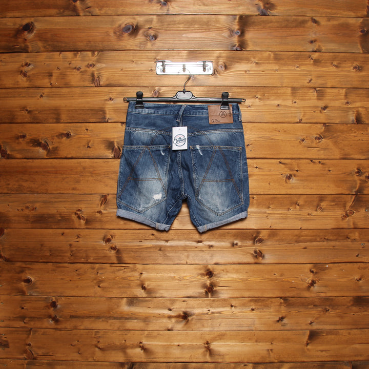 G-Star Bermuda di Jeans Denim in Cotone W30 Uomo