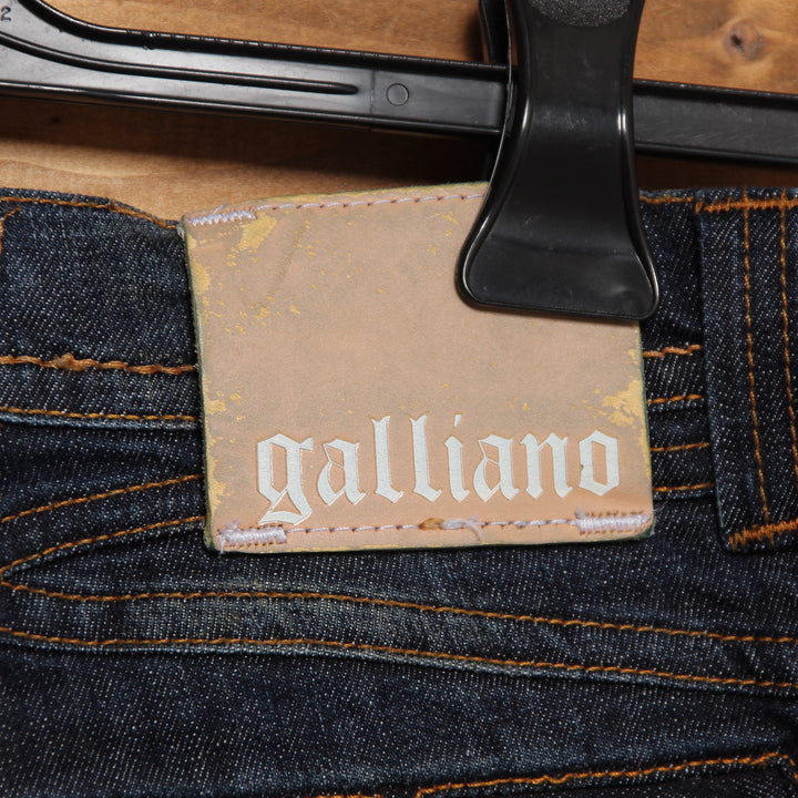 Galliano Bermuda di Jeans Denim W26 Uomo