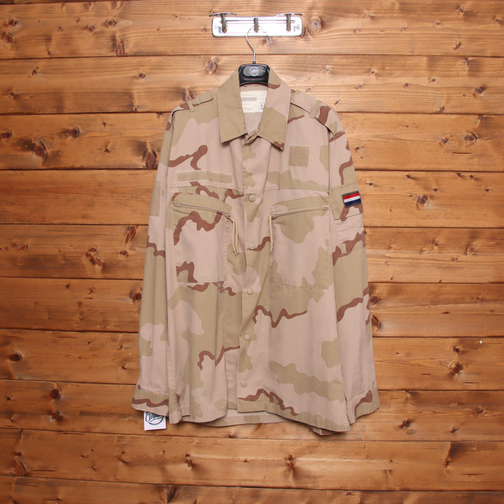 Giacca militare beige camouflage taglia M uomo