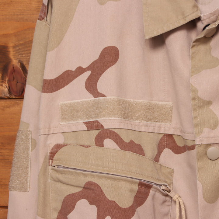 Giacca militare beige camouflage taglia M uomo