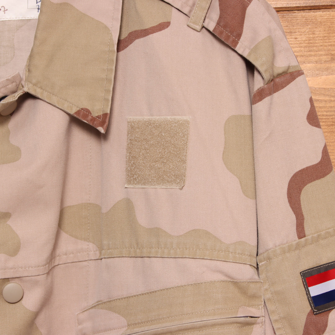 Giacca militare beige camouflage taglia M uomo