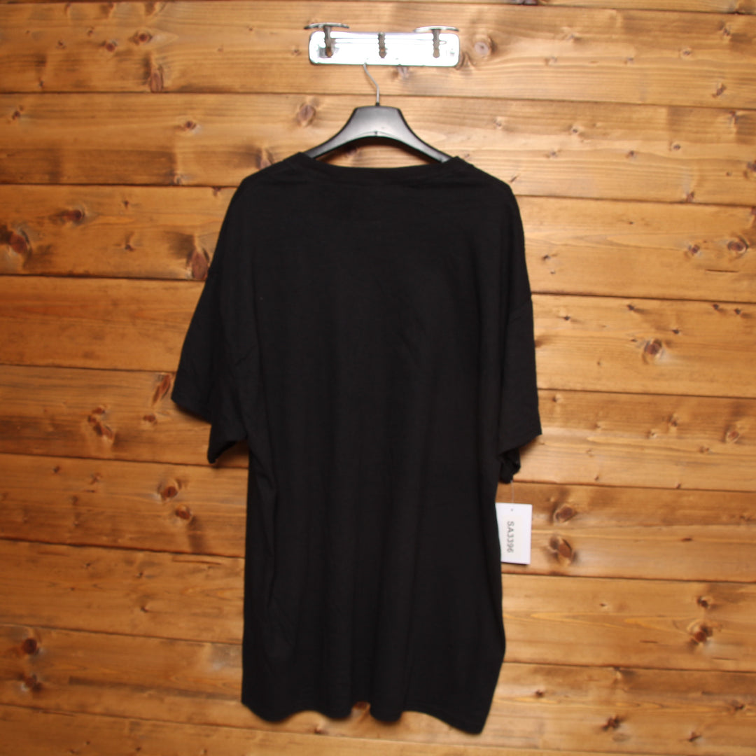 Gildan T-Shirt Nera Taglia XL Donna