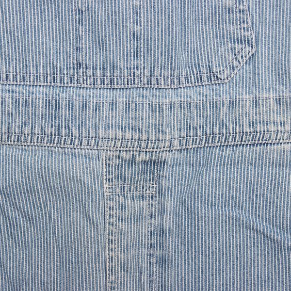 Gloria Vanderbilt salopette di jeans custom denim taglia L uomo