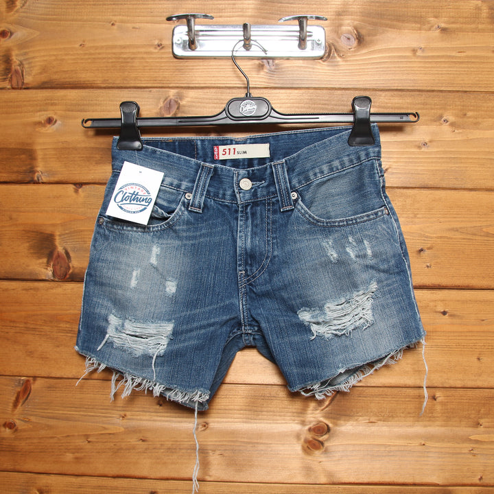 Levi's 511 Shorts di Jeans Denim W29 Donna