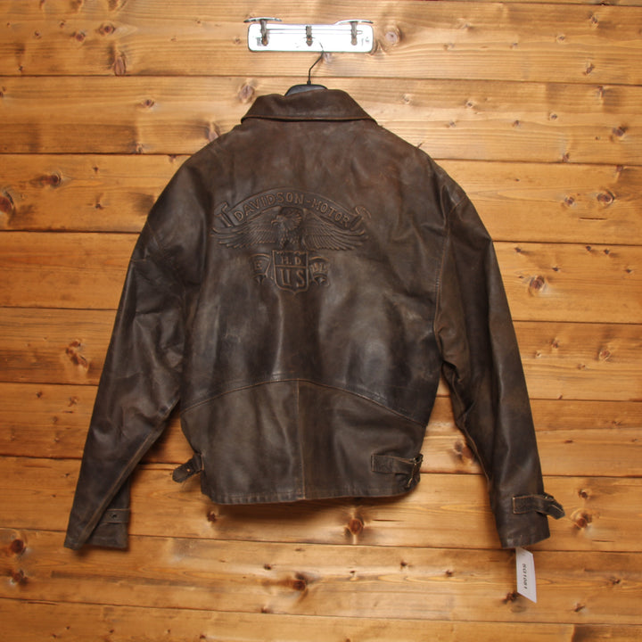 Harley-Davidson Giacca Vintage Marrone Taglia M Uomo