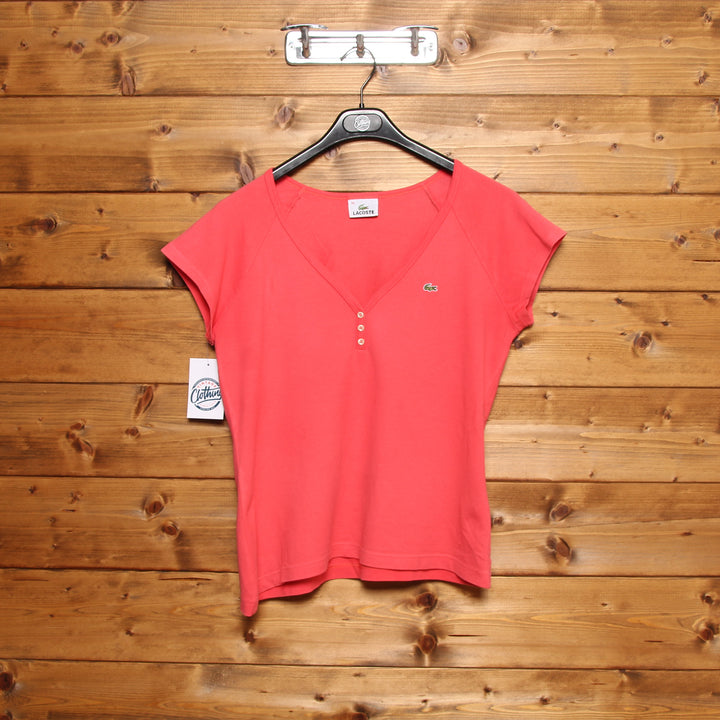 Lacoste T-Shirt Rosa Taglia 44 Donna