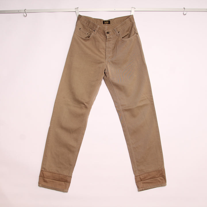 Lee Riders Jeans Beige W33 L36 Uomo