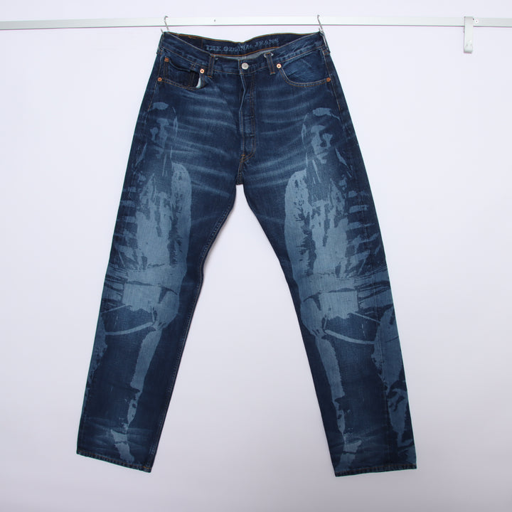 Levi's 501 Indian Printed Jeans Denim W36 L34 Uomo