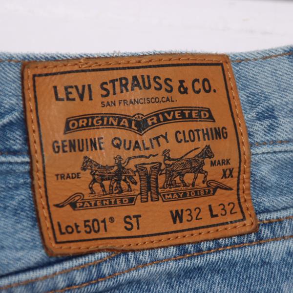 Levi's 501 ST Fresh Leaves jeans denim W32 L32 uomo