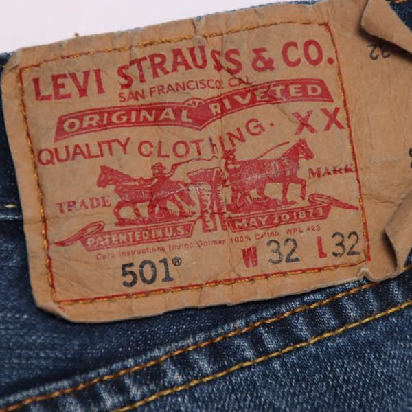 Levi's 501 jeans denim W32 L32 uomo