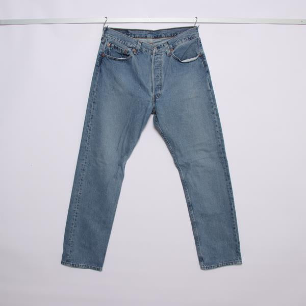 Levi's 501 jeans denim W32 L32 uomo made in USA