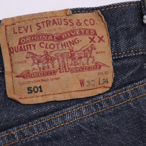 Levi's 501 jeans denim W32 L34 uomo