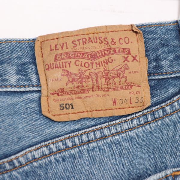 Levi's 501 jeans denim W34 L36 uomo