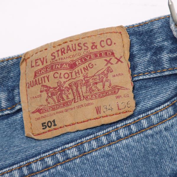 Levi's 501 jeans denim W34 L36 uomo