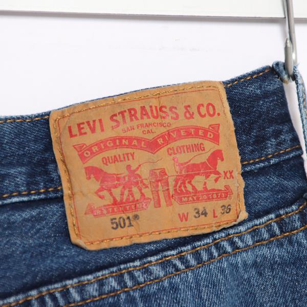 Levi's 501 jeans denim W34 L36 uomo