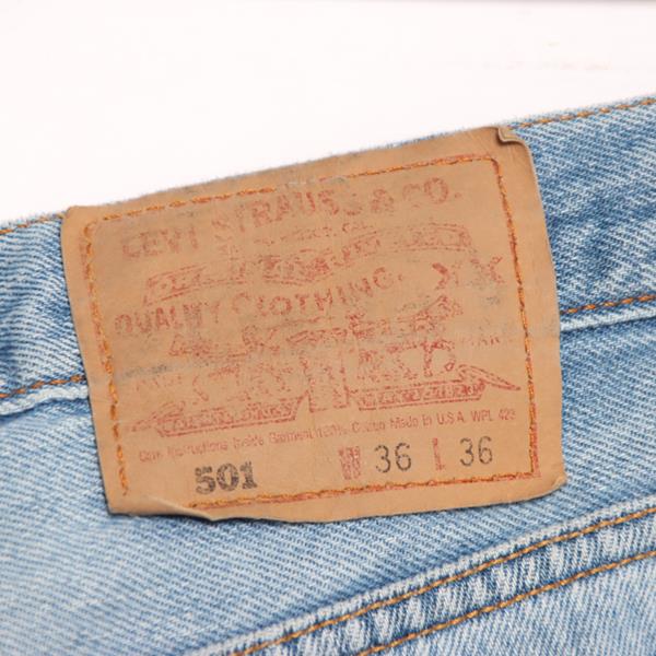 Levi's 501 jeans denim W36 L36 uomo made in USA