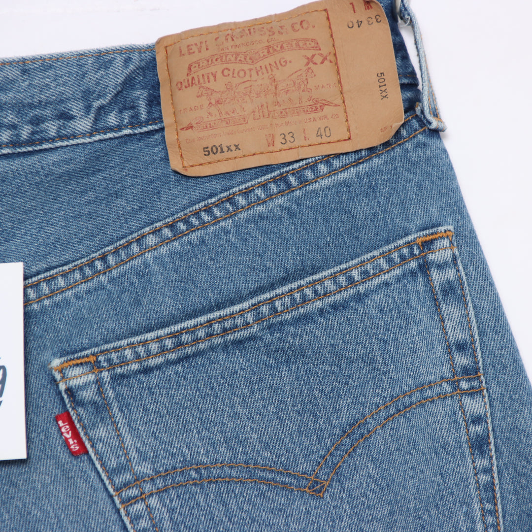 Levi's 501xx Jeans Vintage Denim W33 L40 Unisex Made in USA