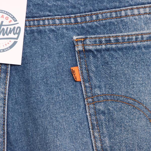 Levi's 505 Orange Tab Regular Fit jeans denim W42 L34 uomo