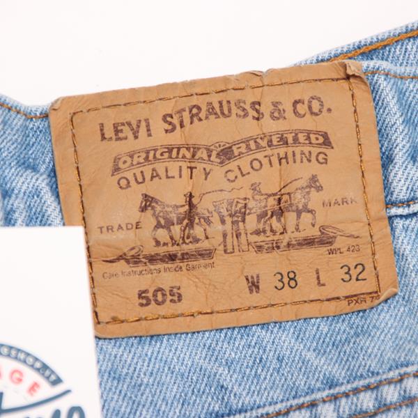 Levi's 505 Orange Tab jeans denim W38 L32 uomo