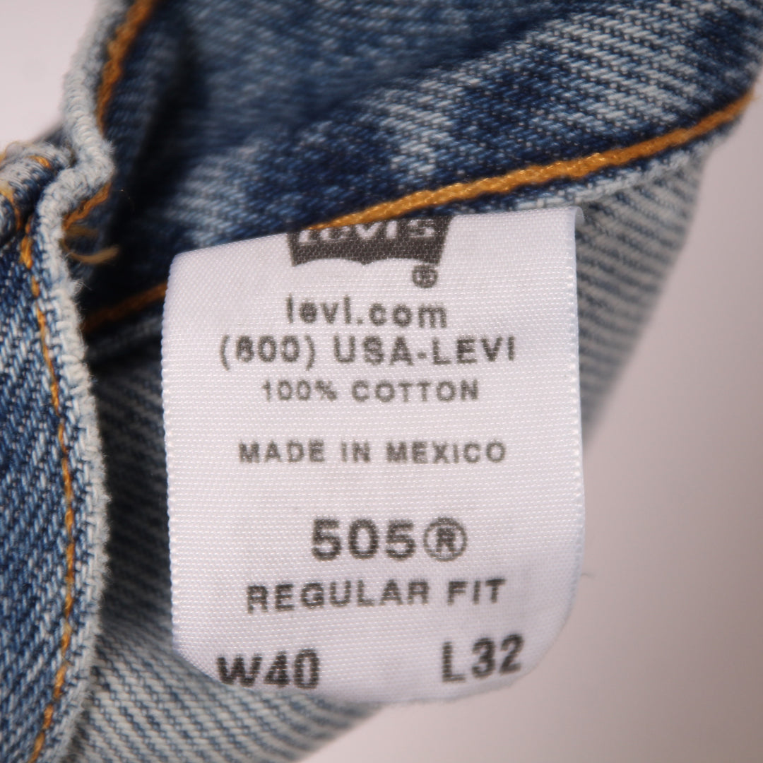 Levi's 505 Regular Fit Jeans Denim W40 L32 Uomo