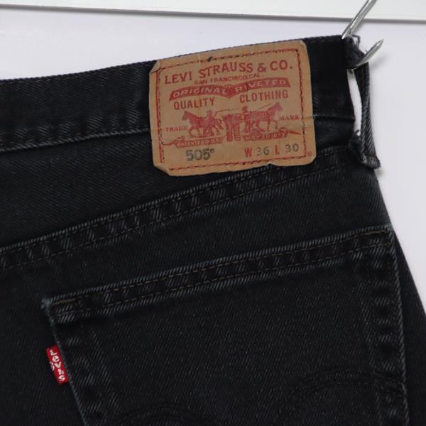 Levi's 505 Straight Fit jeans nero W36 L32 uomo