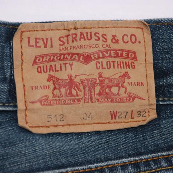 Levi's 512 Bootcut jeans denim W27 L32 unisex