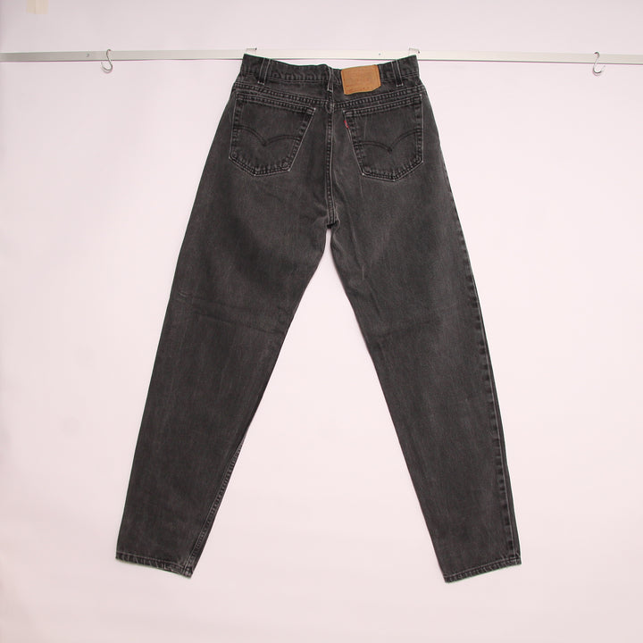 Levi's 550 Relaxed Fit Jeans Nero W34 L34 Uomo Made in USA