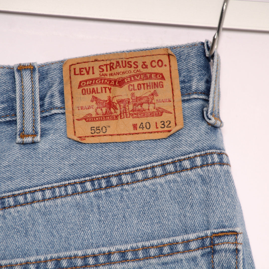 Levi's 550 Relaxed Fit Jeans Denim W40 L32 Uomo