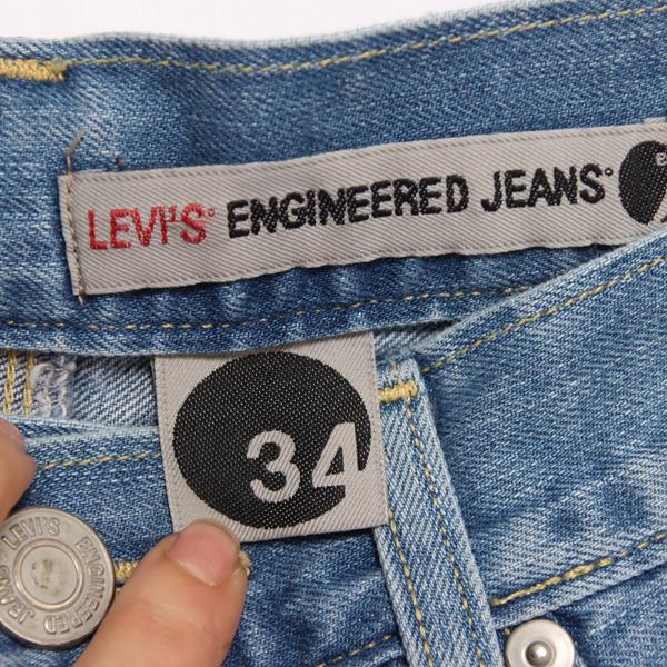 Levi's Engineered 1023 jeans denim W34 L34 uomo