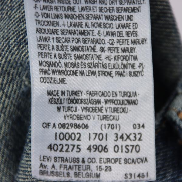 Levi's Engineered 1701 jeans denim W34 L32 uomo