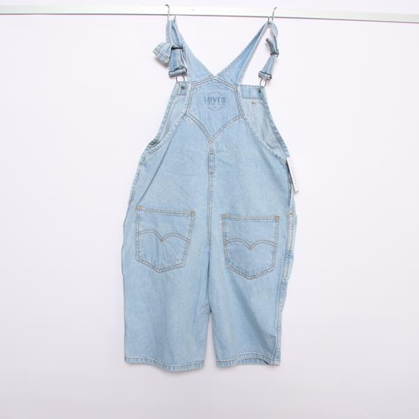 Levi's White Tab salopette di jeans denim taglia 10y bambino