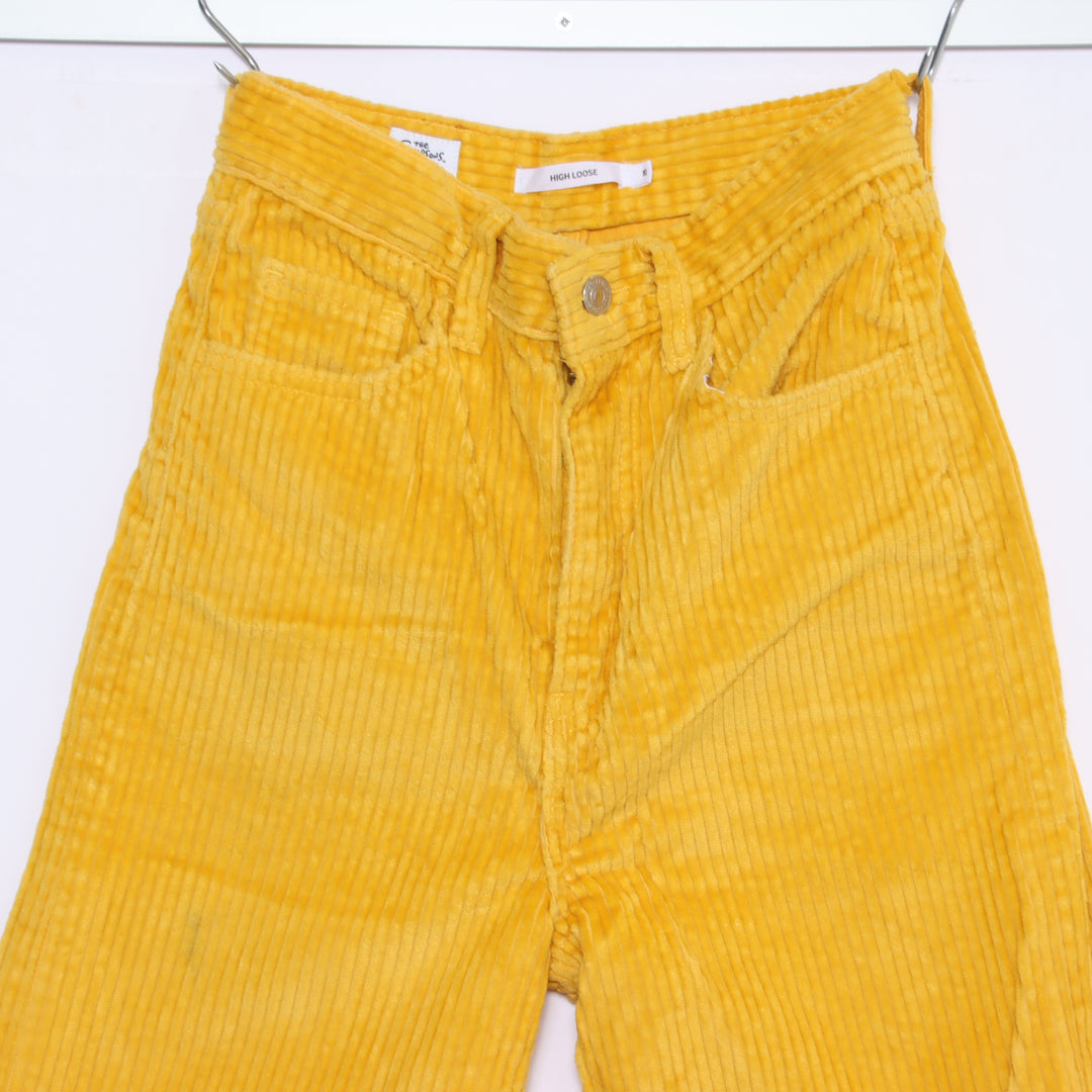 Levi's x The Simpson High Loose Jeans in Velluto Giallo W25 L31 Donna