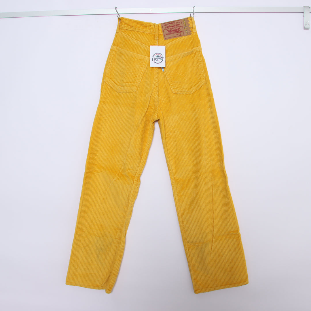 Levi's x The Simpson High Loose Jeans in Velluto Giallo W25 L31 Donna