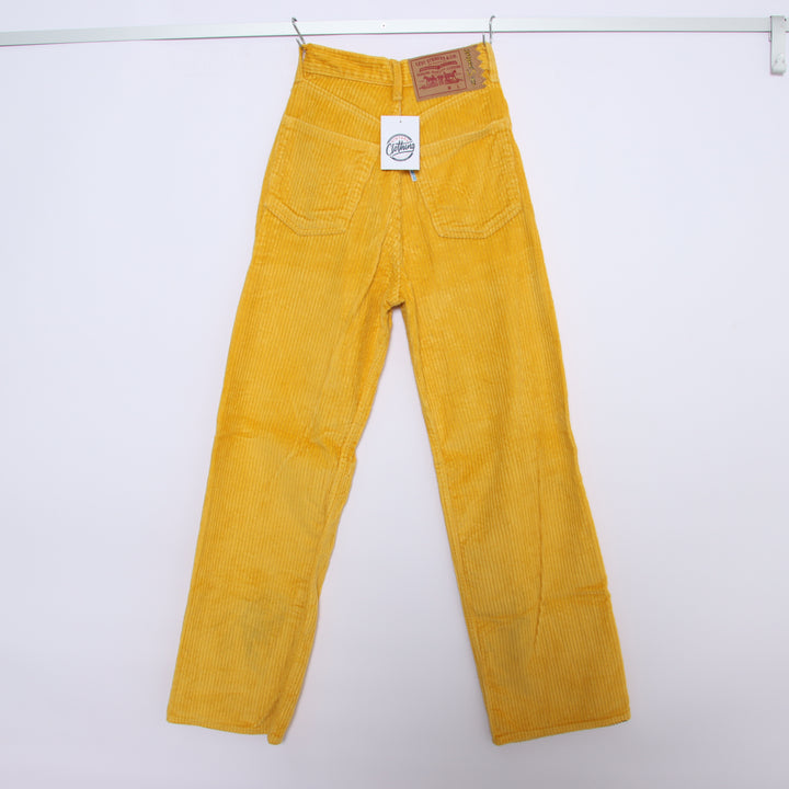 Levi's x The Simpson High Loose Jeans in Velluto Giallo W25 L31 Donna