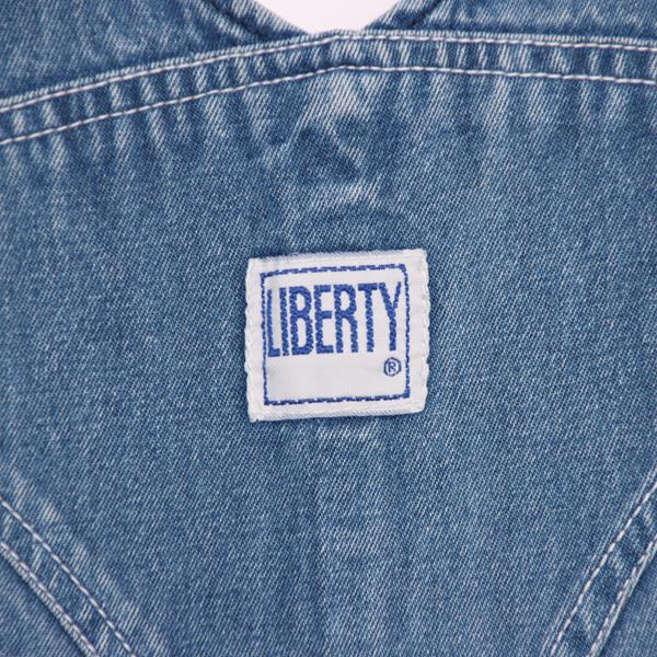 Liberty salopette di jeans custom denim taglia XL uomo