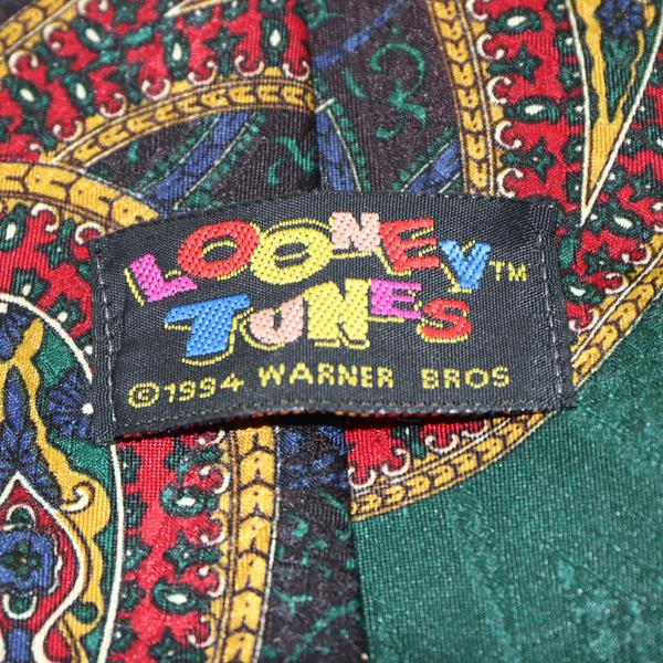 Looney Tones cravatta multicolore con fantasia in poliestere uomo