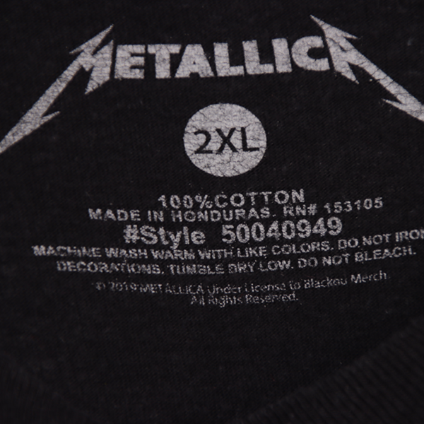 Metallica t-shirt nera taglia 2XL uomo