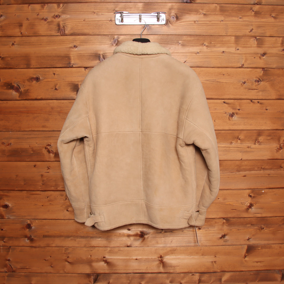 Montone vintage beige taglia 48 uomo