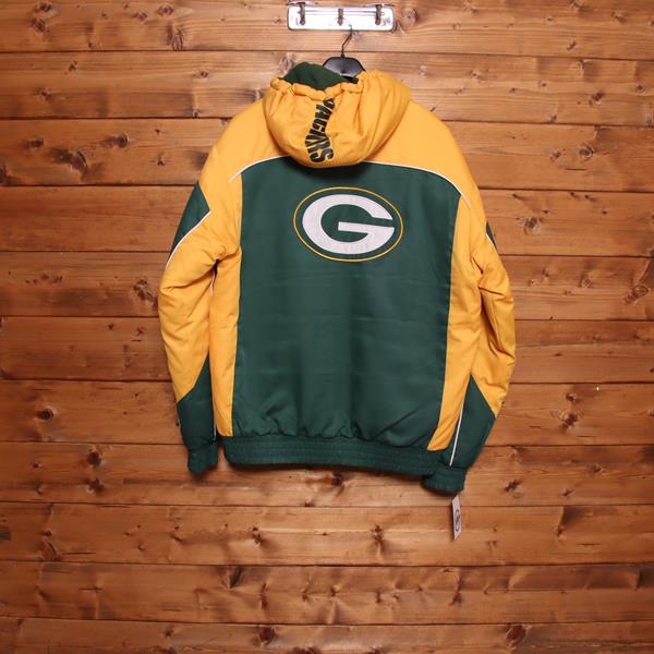 NFL Green Bay Packers giubbotto verde e arancione taglia L uomo