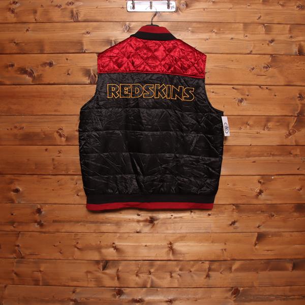 NFL Washington Redskins gilet vintage nero taglia XL uomo