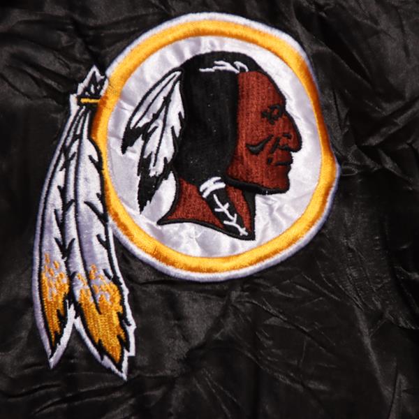 NFL Washington Redskins gilet vintage nero taglia XL uomo