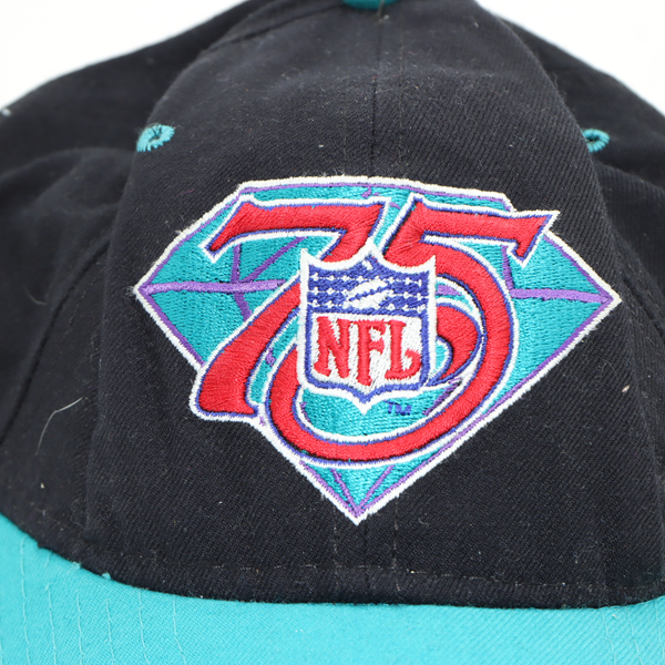 New Era NFL cappello nero e turchese unisex made in USA