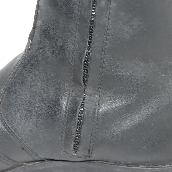 Polo Vintage stivaletto da moto nero in pelle numero 38 donna