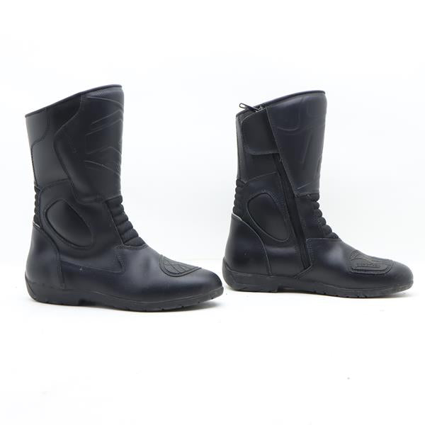 Probiker stivaletto da moto nero in tessuto e pelle numero 38 donna