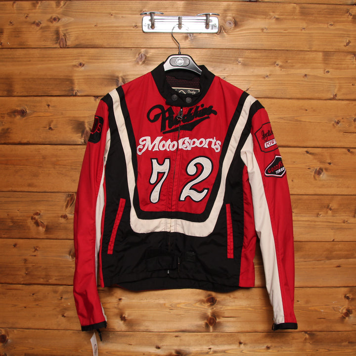 Redskins Giacca da Moto Racing Nero e Rosso Taglia S Uomo