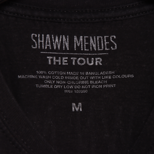 Shawn Mendes t-shirt nera taglia M unisex