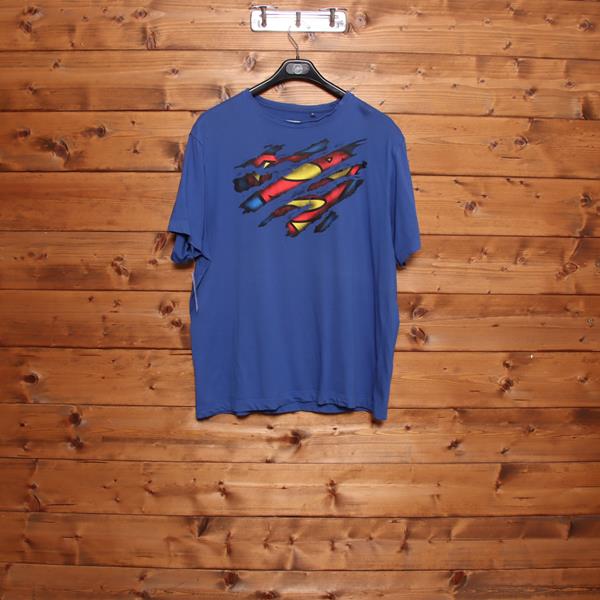 Superman t-shirt blu taglia XL uomo