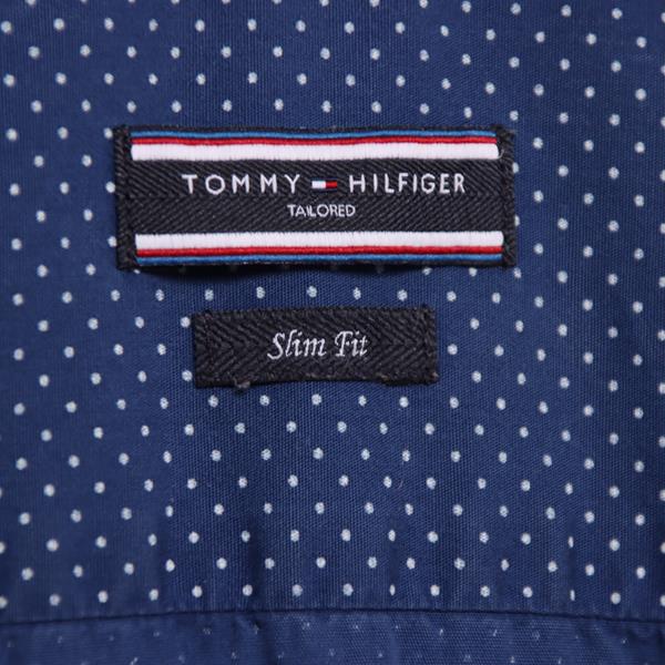 Tommy Hilfiger camicia blu a pois taglia 41 uomo