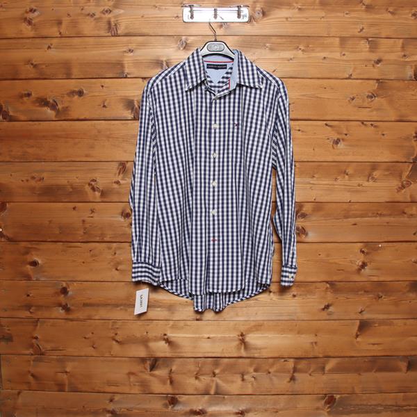 Tommy Hilfiger camicia blu e bianca taglia M uomo