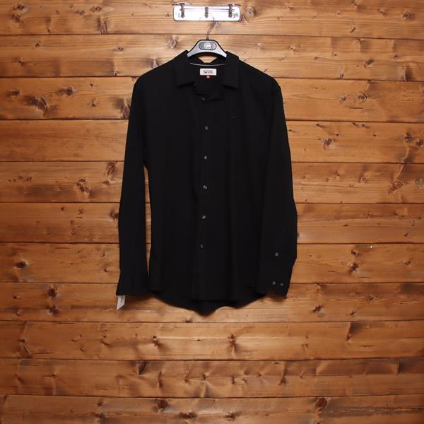 Tommy Hilfiger camicia nera taglia XL uomo